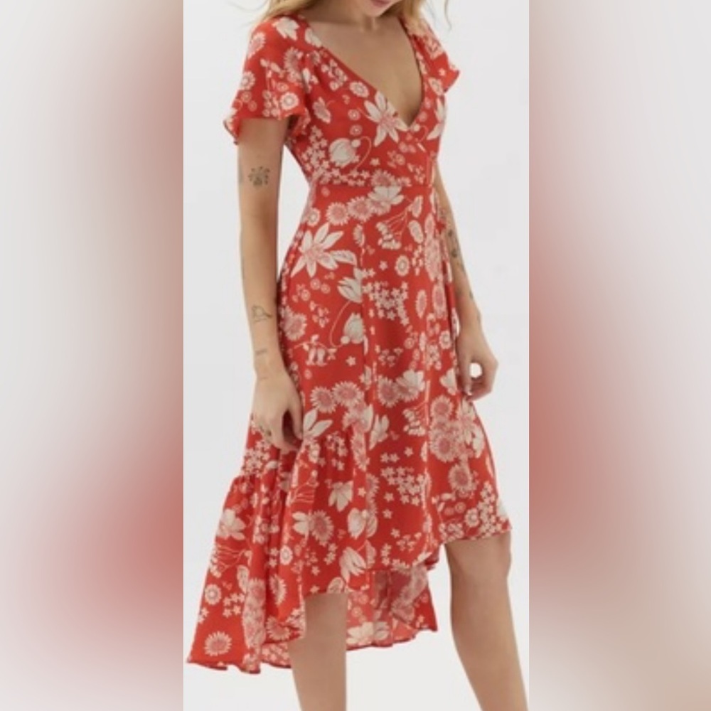 Urban outfitters wrap style midi dress